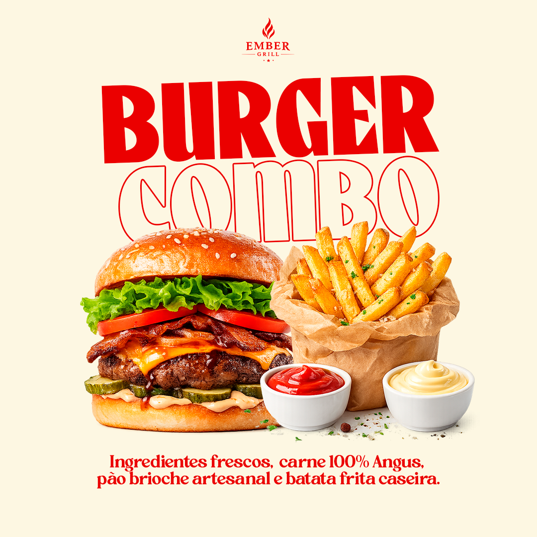 Post Publicitário – Burger Combo